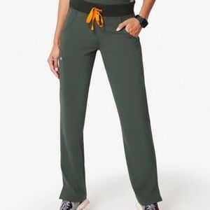 Figs Kade Cargo Scrub Pant, MOSS